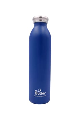 Mr. Butler Thermosteel Bottle 600 ml, Ocean, Vacuum Insulated, Cold/Hot, Blue