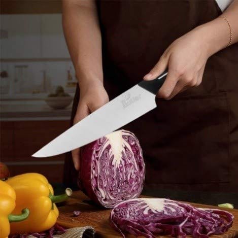 Mr. Butler Premium High-Carbon Stainless Steel Kitchen Knife Set, Chef & Utility Knife Combo, 2-Piece, Silver