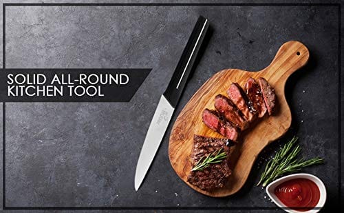 Mr. Butler Kitchen Knife Combo Pack - Chef Knife, Utility Knife & 2 Stage Sharpener, Pack of 3