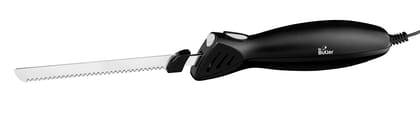 Mr. Butler Premium Electric Kitchen Knife, Stainless Steel, Pack of 1, Silver and Black
