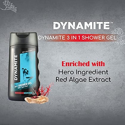 Dynamite 3 in 1 Shower Gel 250ml