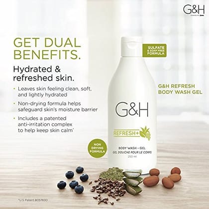  G & H body wash gel 250 ml