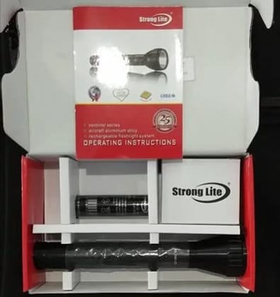 Strong lite SRL3600LED Rechargeable Torch Light,Long Distance Beam Range, Aircraft Aluminium Body with Ultra Bright LED Light