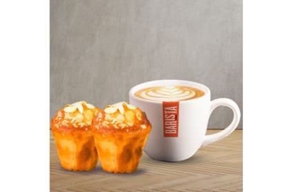 Cappuccino + Almond Muffin