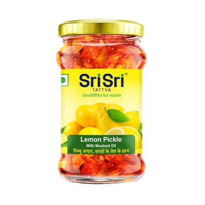 Sri Sri Tattva Lemon Pickle - Mustard Oil, 300g