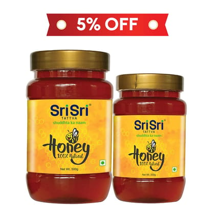 Sri Sri Tattva Honey - 100% Natural ( Pack of 250g +500g )