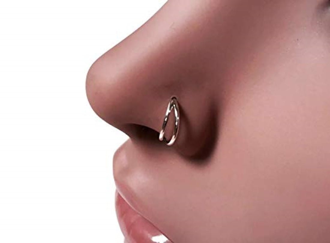 Ethnic Nose Rings 925 Pure Silver Indian Women Nose Clip/Pin Jewelry | eBay