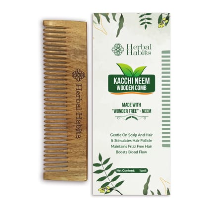 Herbal Habits Pocket Kacchi Neem Comb