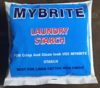 MYBRITE Laundry starch Powder for fabric stiffener pack of 2 500g each