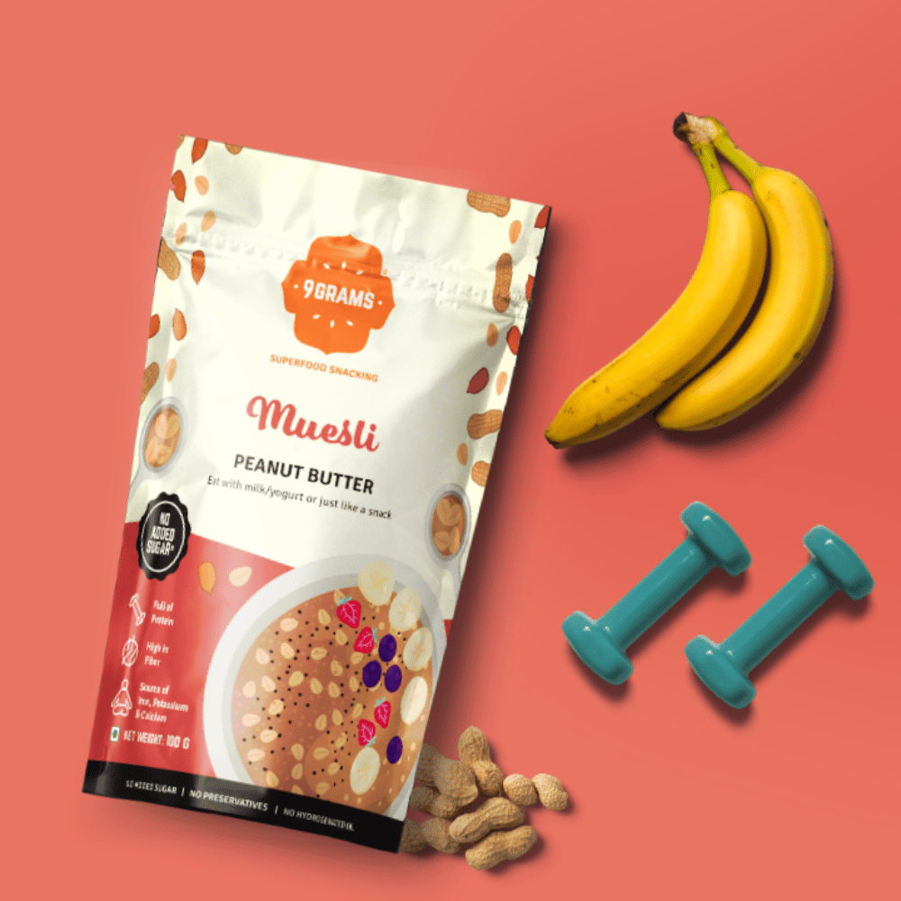 9GRAMS Whole grain Muesli-Peanut Butter
