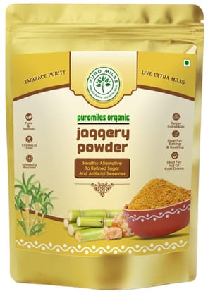 Puro Miles Jaggery Powder 2 Kg | Gur Shakkar| Gur Powder | Organic & Natural Jaggery Powder | Chemical Free Jaggery Powder | No Preservatives | Substitute of Refined Sugar| Proven Immunity Booster as per Ayurveda