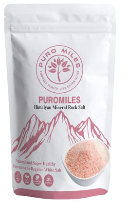 Puro Miles Pink Rock Salt 2 Kg | Himalayan Mineral Salt Powder| Sendha Namak | Pure & Natural | Free from anti-caking agents and chemicals