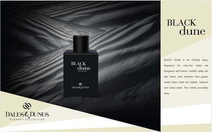 Dales & Dunes - Black Dune 100 ML Eau De Toilette Perfume for Men