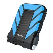 Adata AD710P 2TB External Hard Drive 3.5" Sata III IP65 Rating With Waterproof & Shockproof-Blue