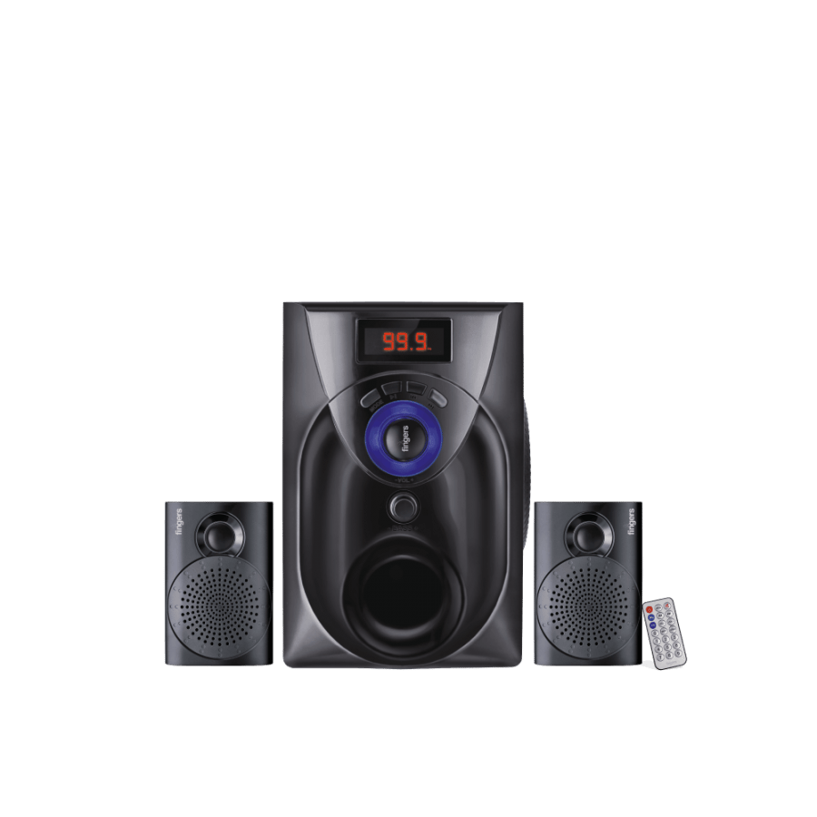 Fingers Challenger 2.1 18W Powerfull Stereo Bass Speaker Multimedia Remote Control Bluetooth