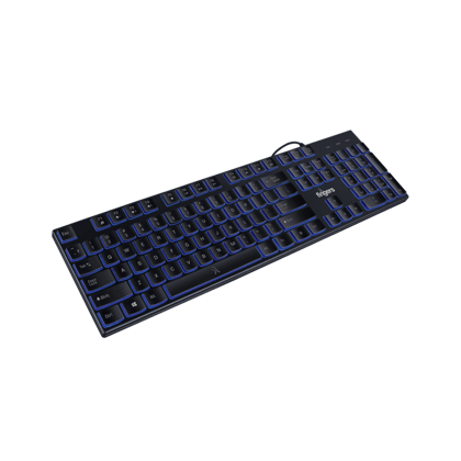 Fingers Gleaming BlueLit Wired Backlit Keyboard Blue Colour Illuminated Keys