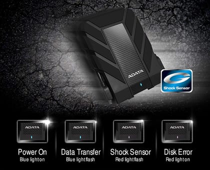 Adata AD710P 1TB External Hard Drive 3.5" Sata III IP65 Rating With Waterproof & Shockproof