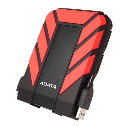 Adata AD710P 1TB External Hard Drive 3.5" Sata III IP65 Rating With Waterproof & Shockproof-Red
