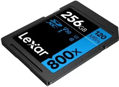 Lexar High Performance 800x 256GB SDXC UHS-I U3 SD Card For Camera LSD08000256G-BNNNG
