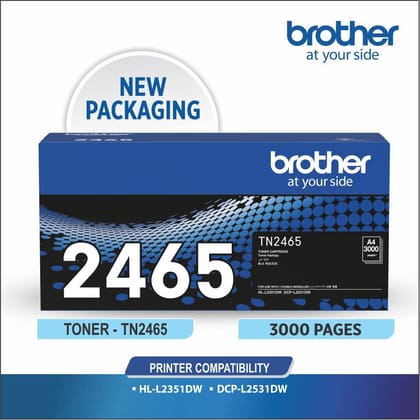 BROTHER TN-2465 Toner Cartridge Black Colour-Original Toner