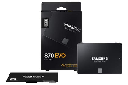 Samsung Evo 870 Sata III 250GB SSD,2.5" Internal Solid State Drive MZ-77E250BW