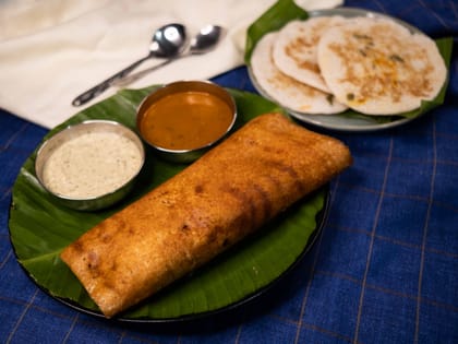 Ghee Masala Dosa & Ghee Set Dosa (serve 2)