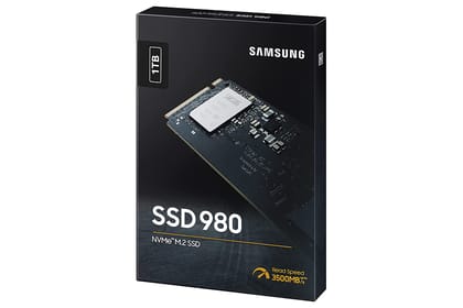 Samsung 980 1TB Upto 3500MB/s NVMe M.2 PCIe Internal Solid State Drive SSD MZ-V8V1T0BW