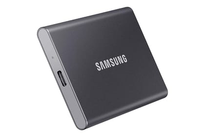 Samsung T7 Portable SSD 1TB With USB3.2 External Solid State Drive Upto 1050MB/s MU-PC1T0T/WW-Gray