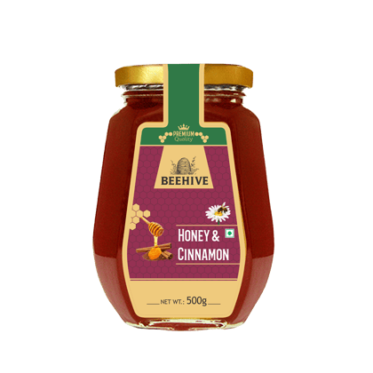 Beehive Cinnamon Honey Pure and Natural, 500 Grams