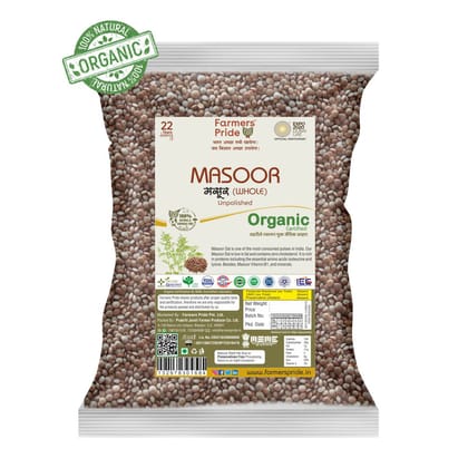 Organic Masoor Whole
