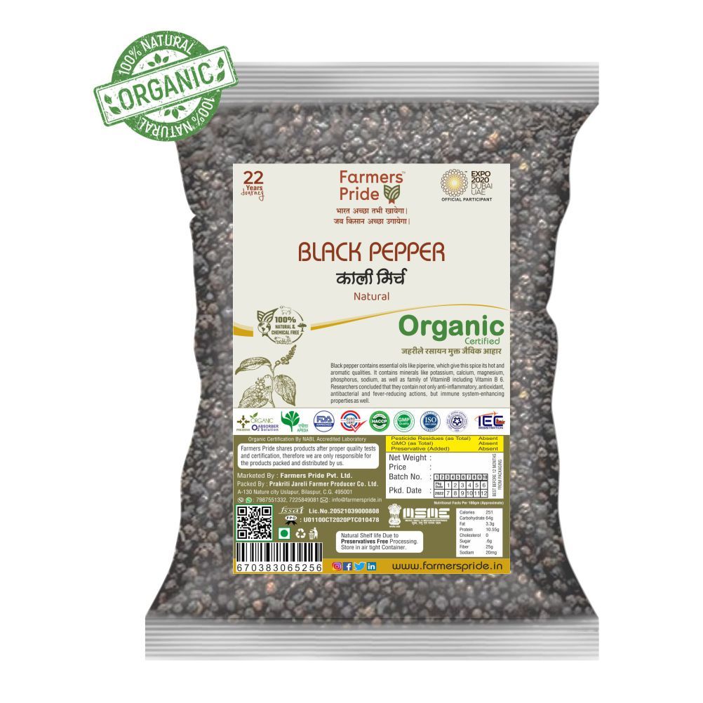 Organic Black Peeper (WHOLE)