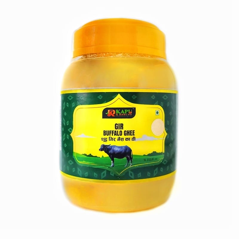 KAPU & RANCHO INTERNACIONAL Milk Pure Gir Buffalo Ghee – 1000ml (1KG)