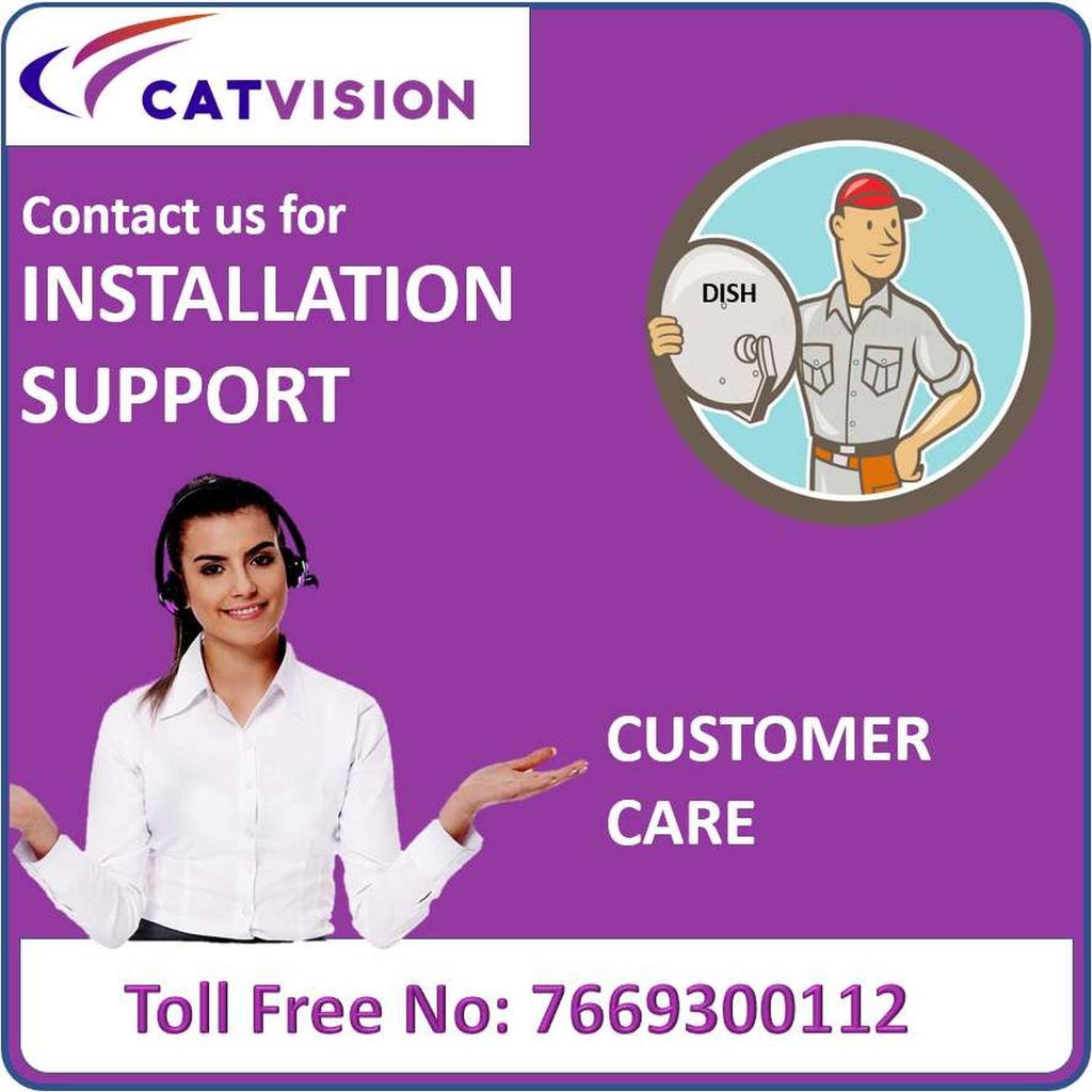 Catvision DD Free Dish DTH MPEG4 HD Set Top Box for 115+ Free TV Channels