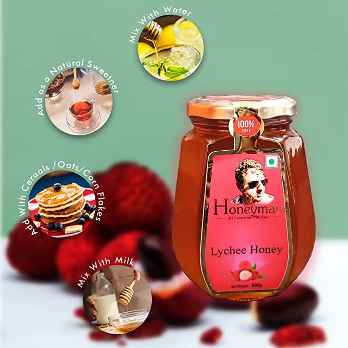 Honeyman Lychee Honey | Pure & Natural | Energy Booster 500 g