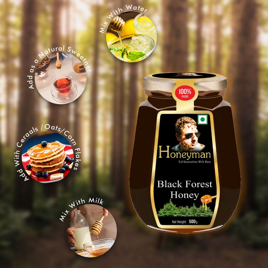 Honeyman Black Forest Honey | Pure & Natural | Energy Booster (500)