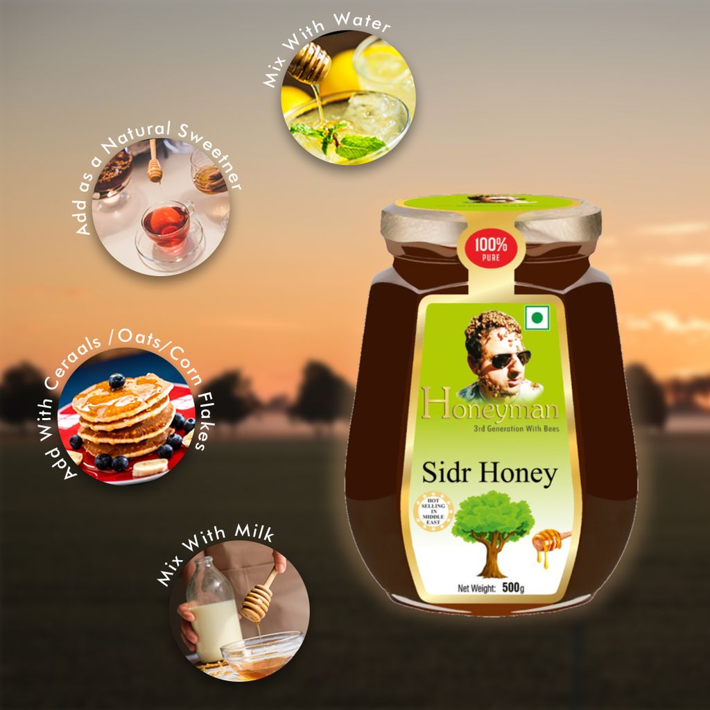 Honeyman Sidr Honey | Pure & Natural | Energy Booster (500)