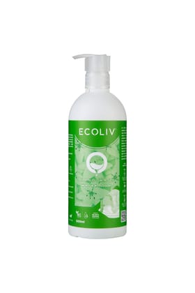 Ecoliv Water Lily Liquid Hand Wash 500 ml Bottle| pH 5.5| Fights 99.99% germs| Gentle on Hands