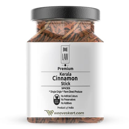Premium Quality Single Origin Kerala Cinnamon Stick – 100 gm (in glass jar)