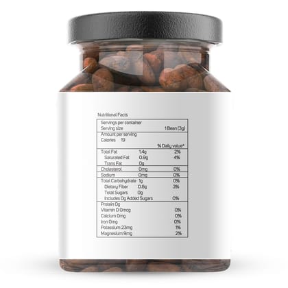 Premium Raw Fermented Cocoa Bean Whole – 200 gm (Single Origin, Farm Direct Produce, Organically Grown & Made in small batches)