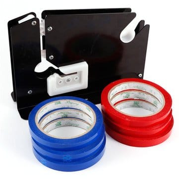 Generic Bag Neck Sealer Trimming Blade Seal Ring Dispenser 6Pcs Roll Tape