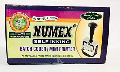 Numex Batch Coder, Letter-4 mm (55x30 mm)