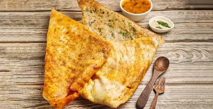 1 Rava Dosa With 1 Mysore Dosa And 1 Masala Dosa