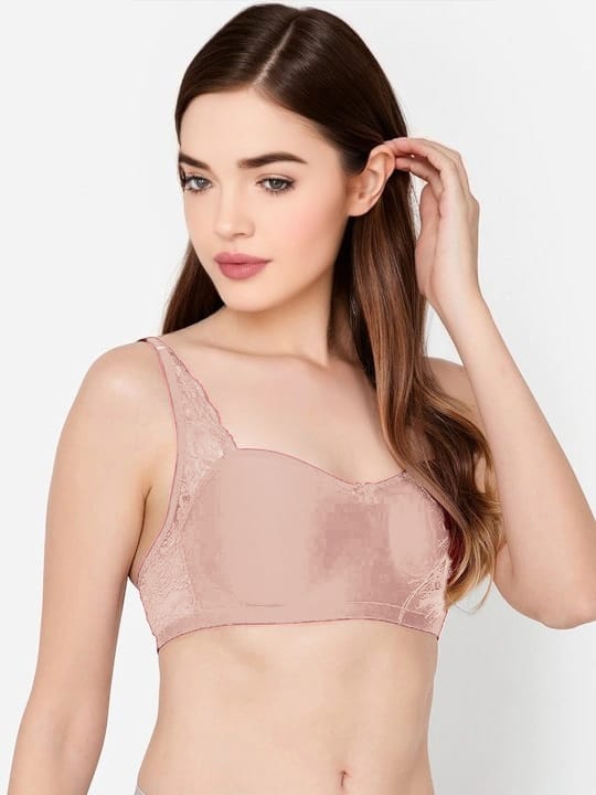 Non-Wired Spacer Cup T-shirt Bra in Skin Colour - Cotton Rich