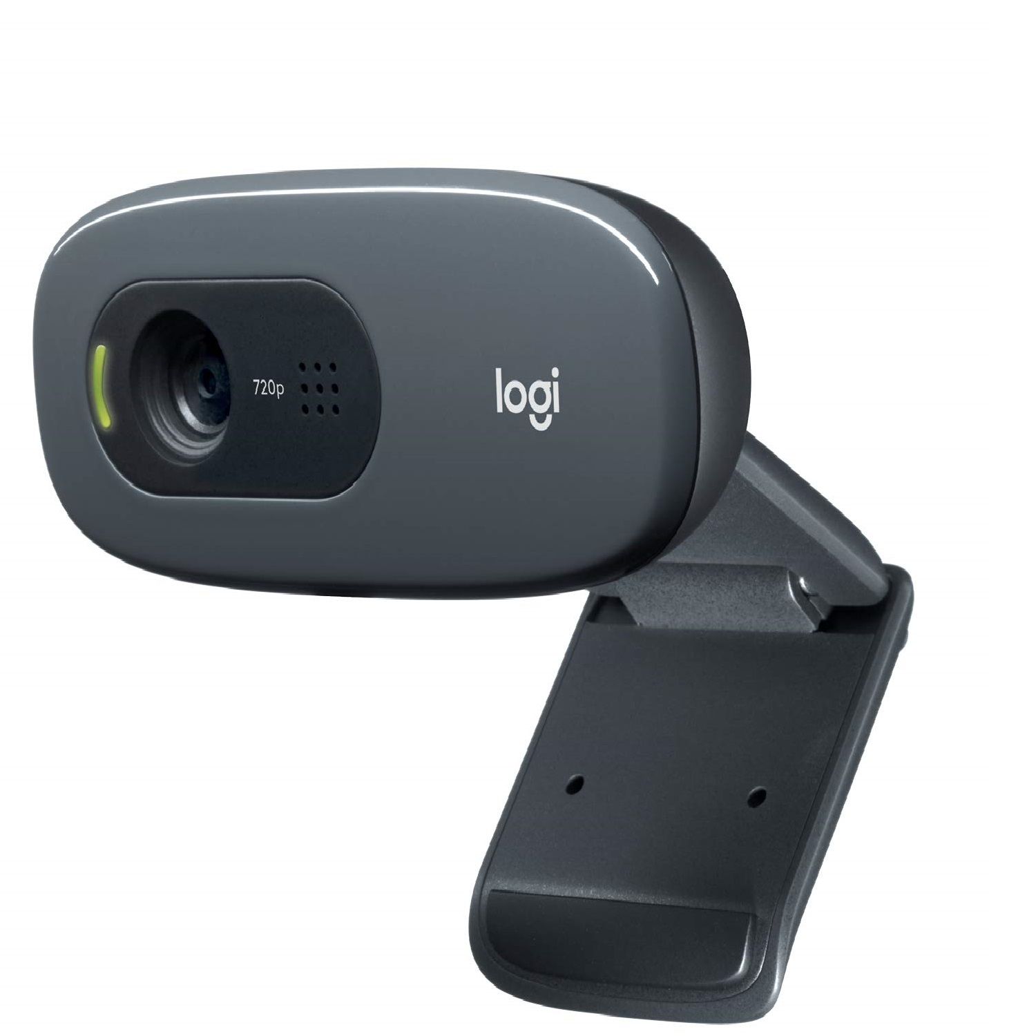 Logitech C270 HD Webcam, HD 720p/30fps, Widescreen HD Video Calling, HD Light Correction, Noise-Reducing Mic, for Skype, FaceTime, Hangouts, WebEx, PC/Mac/Laptop/MacBook/Tablet - Black