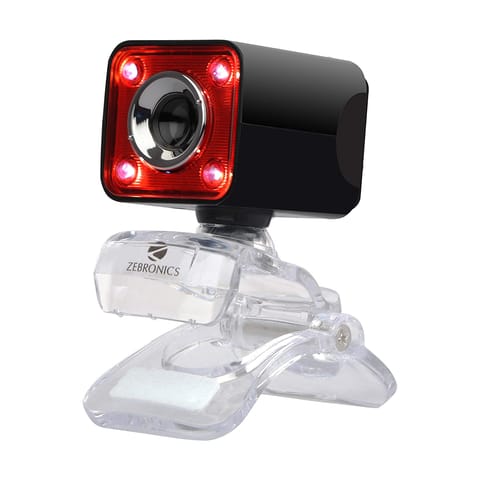 Zneb Camera Zebronics Zeb-Crystal Pro Web Camera with USB Powered,3P Lens,Night ...