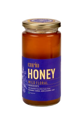 Curio Raw Multifloral Honey| Wild Flower |Provenance- Ramban, J&K 2400 Ft Above Sea Level (500 gm)