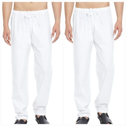 Combo set of men's cotton White pajama