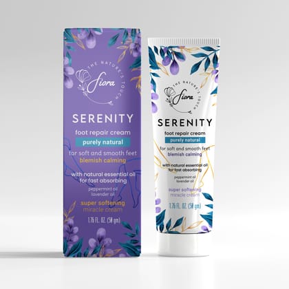 fiora Serenity Foot Repair Cream, Fast Relief for Dry, Cracked, Itchy Feet & Heels  (50 g)