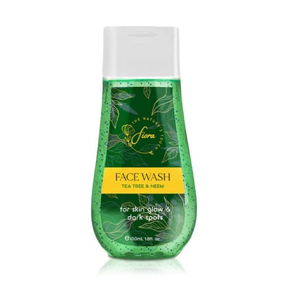 fiora Tea Tree & Neem | For Acne & Oil Control Face Wash  (100 ml)