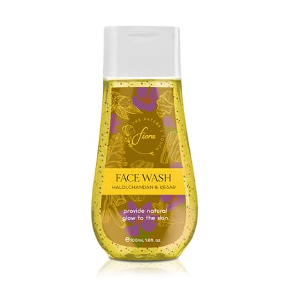 fiora Haldi Chandan & Kesar | For Natural Glow to the Skin Face Wash  (100 ml)
